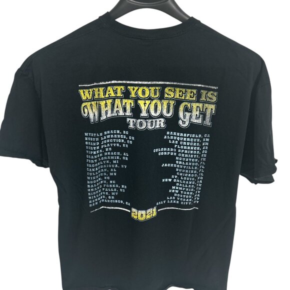 Luke Combs What You See Is What You Get 2021 Black Tour Concert T-Shirt Mens XXL - Picture 6 of 6